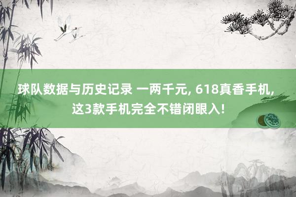 球队数据与历史记录 一两千元, 618真香手机, 这3款手机完全不错闭眼入!
