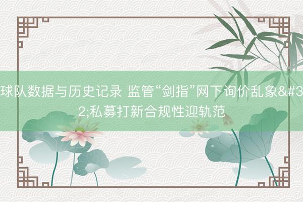 球队数据与历史记录 监管“剑指”网下询价乱象 私募打新合规性迎轨范